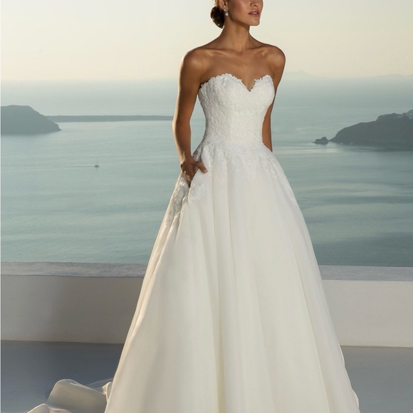 NWT Justin Alexander Wedding Dress with pockets! - Picture 3 of 6